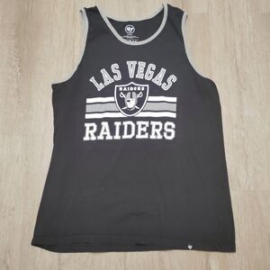 47 Brand Las Vegas Raiders Black and Gray Tank Top Size XL